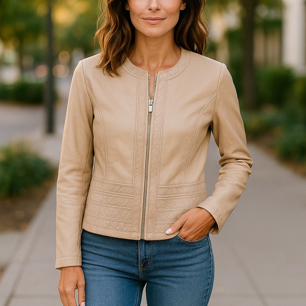 Cleo‎ Tan Short Wasted Jacket
